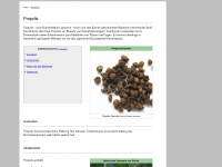 propolis.de Webseite Vorschau