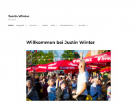 justin-winter.de Webseite Vorschau