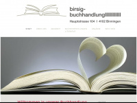 birsigbuchhandlung.ch Webseite Vorschau