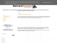malwaredisasters.blogspot.com Webseite Vorschau