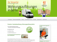 verwerter-wohnungsaufloesungen-berlin.de Webseite Vorschau