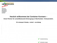container-kormann.de Webseite Vorschau