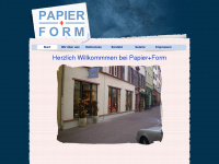 papierundform.com Webseite Vorschau
