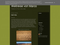 marcoontheway.blogspot.com Webseite Vorschau