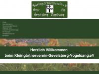 kleingarten-vogelsang.de Webseite Vorschau