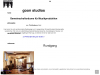 goon-studios.com Webseite Vorschau