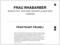 fraurhabarber.wordpress.com Webseite Vorschau