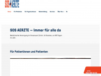 sos-aerzte.ch Webseite Vorschau