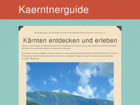 kaerntnerguide.at Webseite Vorschau
