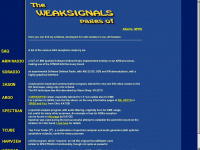 weaksignals.com Webseite Vorschau