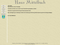 hausmittelbach.de Webseite Vorschau