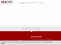 apacom.ch Webseite Vorschau
