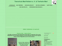 tierheim-marl.de Webseite Vorschau
