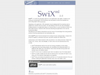 swixml.org Webseite Vorschau