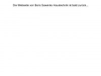haustechnik-sawenko.de Webseite Vorschau