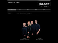 happy-partyband.net Webseite Vorschau
