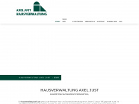 hausverwaltung-just.de Webseite Vorschau