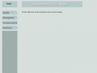 hausverwaltung-meyer.de Webseite Vorschau