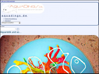 aquadings.de Webseite Vorschau