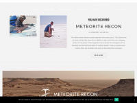 meteorite-recon.com Webseite Vorschau