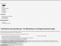 hausverwaltung-pfaffenhofen.de Webseite Vorschau