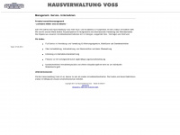 hausverwaltung-voss.de Webseite Vorschau