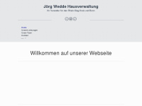 hausverwaltung-wedde.de Webseite Vorschau
