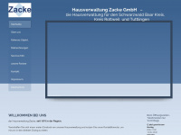 hausverwaltung-zacke.de Webseite Vorschau