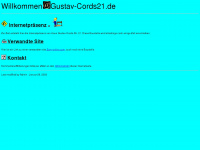 gustav-cords21.de Webseite Vorschau