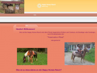 happyhorses-ranch.de Webseite Vorschau