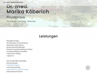 hautarzt-koeberich.de Webseite Vorschau