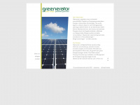 greenerator.de Webseite Vorschau