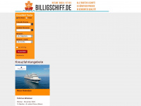 billigschiff.de Webseite Vorschau