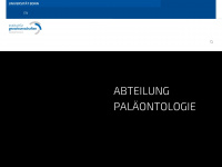 paleontology.uni-bonn.de Webseite Vorschau