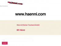 haenni.com Webseite Vorschau