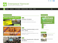 greenpeace-hannover.de Webseite Vorschau
