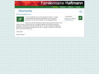haftmann.org Webseite Vorschau