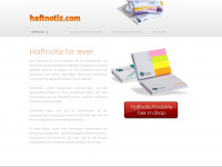 haftnotiz.com Webseite Vorschau