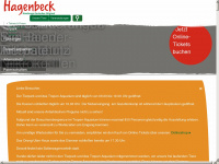 hagenbeck-hamburg.de Webseite Vorschau