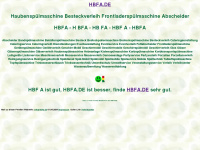 hbfa.de Webseite Vorschau