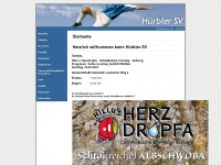 huerbler-sv.de Webseite Vorschau