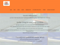 tischtennis-erbach.de Webseite Vorschau