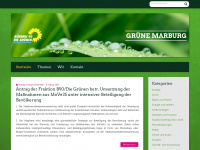 gruene-marburg.de Webseite Vorschau