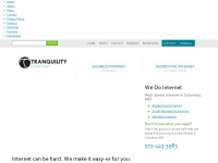 tranquility.net Webseite Vorschau