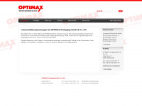 optimax-packaging.de Webseite Vorschau