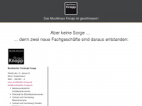 musikhaus-knopp.de Webseite Vorschau