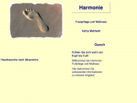 harmonie-fusspflege.de Webseite Vorschau