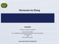 harmonie-im-klang.de Webseite Vorschau