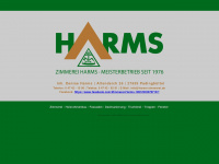 harms-zimmerei.de Webseite Vorschau