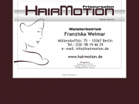 hairmotion.de Webseite Vorschau